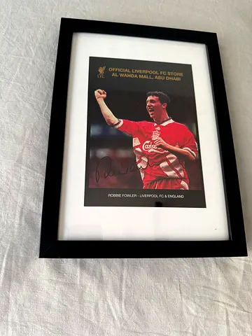 Robbie Fowler (Liverpool  England) Signature Framed