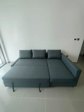 Ikea L Shape Sofa cum bed with big storage in L , you can fix the L left and right