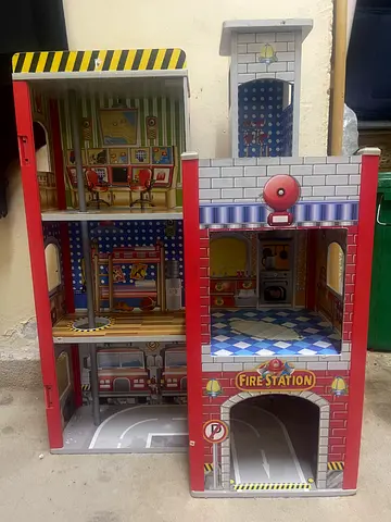 Fire station kids pretend toys