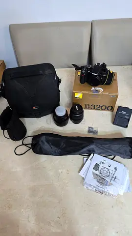 Nikon D3200 Camera Bundle with Lenses and Accessories