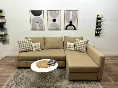 L shape sofa bed with storage