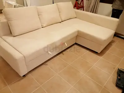 Comfortable L-Shaped Sofa with Storage