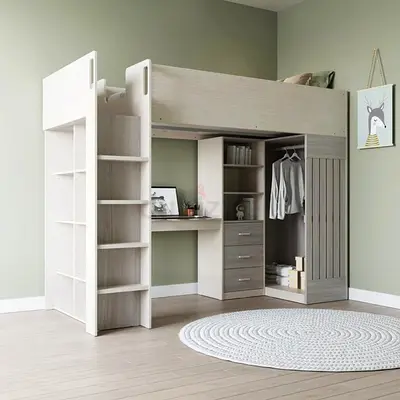 Customize Stylish and Functional Loft Bed with Storage and Desk