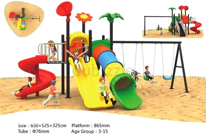 Exciting Playground Slide and Swing Set for Kids outdoor