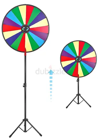 60 cm Diameter 170cm height Prize Wheel