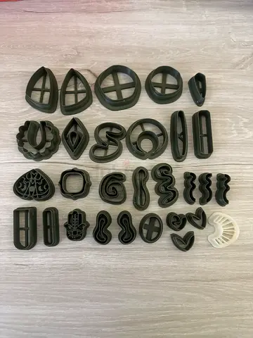 Set of Earing Cutters for polymer clay