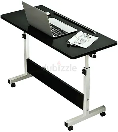 Sleek Height-Adjustable Folding Study Table