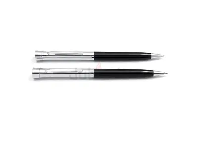 Garland Matching Black  Chrome Pen and Pencil Set