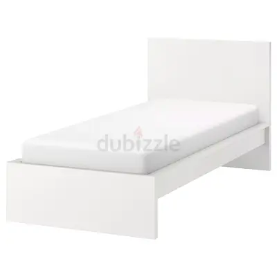 Minimalist White Single Bed for Sale