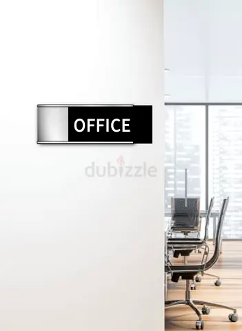 Aluminum Name Plate - Business Door Sign Plate Wall Nameplate Office Business Desk Holder