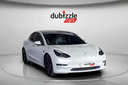 AED 1353/month | 2021 Tesla Model 3  | GCC Specs | Ref#397377