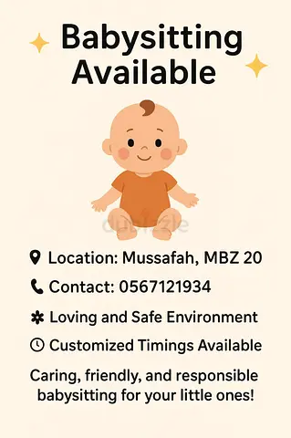 Baby sitting available