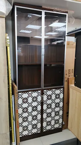 Stylish Modern Cabinet with Glass Doors