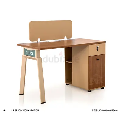 Sleek 1 Person Workstation Desk for Sale