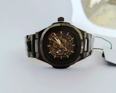 Fitron Sleek Automatic Mens Watch with Skeleton Dial