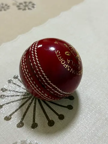 Quality 4-Piece Leather Red Cricket Ball
