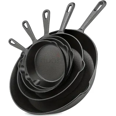Durable Cast Iron Skillets Set for Perfect Cooking
