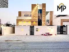 Villa with all registration and ownership fees included, ready to move in, in one of Ajman's mos
