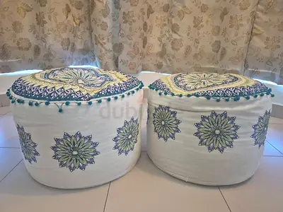 Handcrafted Decorative Poufs for Stylish Seating