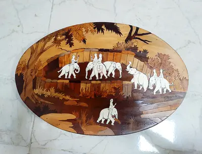 Handmade Real Wood Inlay Art