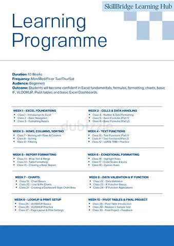 Online German and Excel Course / Tuition available