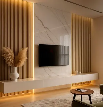 Sleek Entertainment Center with Modern Design