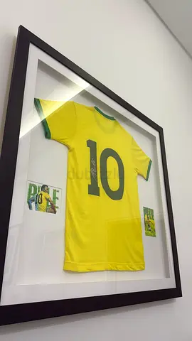 Pele signed framed jersey with coa