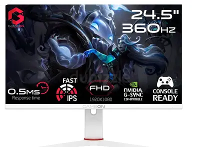 Gameon Arctic Pro Series 24 FHD Gaming Monitor – 360Hz- 1 Year Warranty