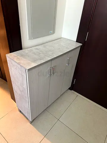 Sleek and Modern Gray Cabinet for Sale
