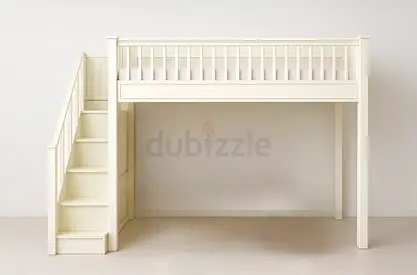 Cozy bunk bed with stairs