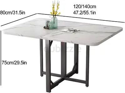 Elegant Folding Dining Table for Modern Spaces