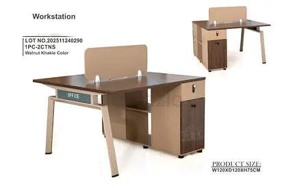 2 persons staff workstation face to face 2P