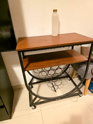 Chic Industrial-Style Bar Cart for Sale
