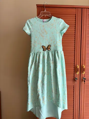 Green Butterfly High-Low Dress by Kylie