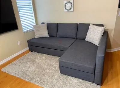Selling Ikea sofa bed with storage l shape