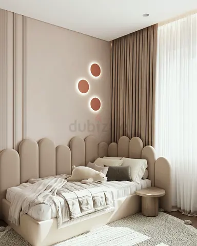 Charming Childrens Bed with Soft Decor