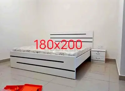 180x200cm King size bed with mattress.  Any time delivery available