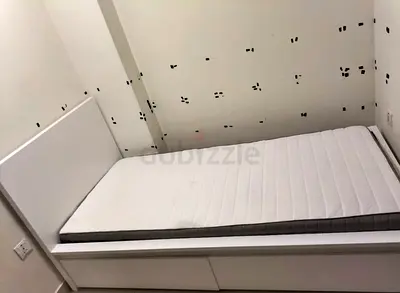 IKEA Malam single bed 90/200 with 2 storage drawers and IKEA mattress