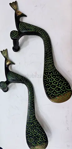 Beautiful Vintage Peacock door handles 2pc set for sale.