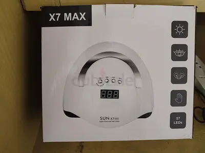 X7 Max Nail Lamp for Quick and Efficient Drying with 2 gel nail polish
