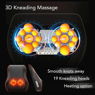 Enjoy Relaxation Anytime with This 3D Kneading Massage Chair Pillow