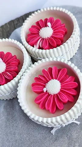 Beautiful Handcrafted Floral Candles