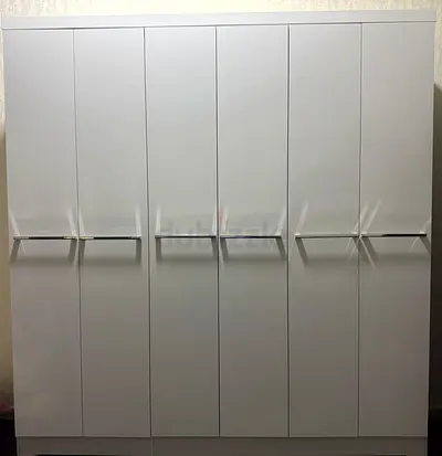 Wardrobe 6 doors white