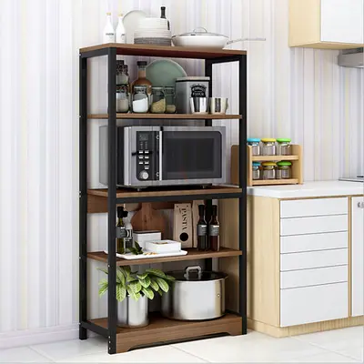 Modern Kitchen Storage Rack with Microwave Stand