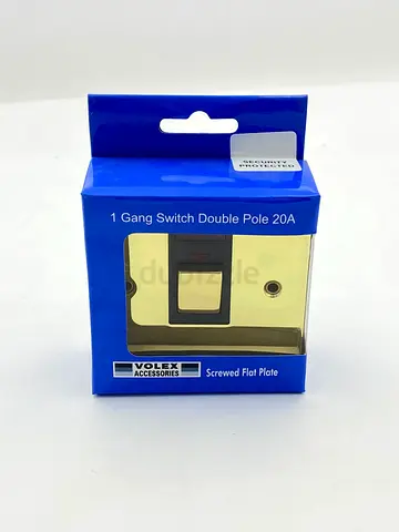 Volex 1 Gang Switch Double Pole 20A - Brand New