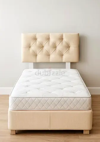 Comfy King Size Bed with Elegant Headboard