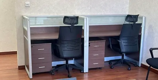 Modern Office Workstations with Ergonomic Chairs