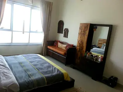 Spacious Bedroom Set king size with Sofa. Without Wardrobe or mattress.