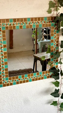 42/42cm Unique Framed Mosaic Mirror for Sale
