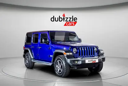 AED 1390/month | 2018 Jeep Wrangler Unlimited  | GCC Specs | Ref#397313